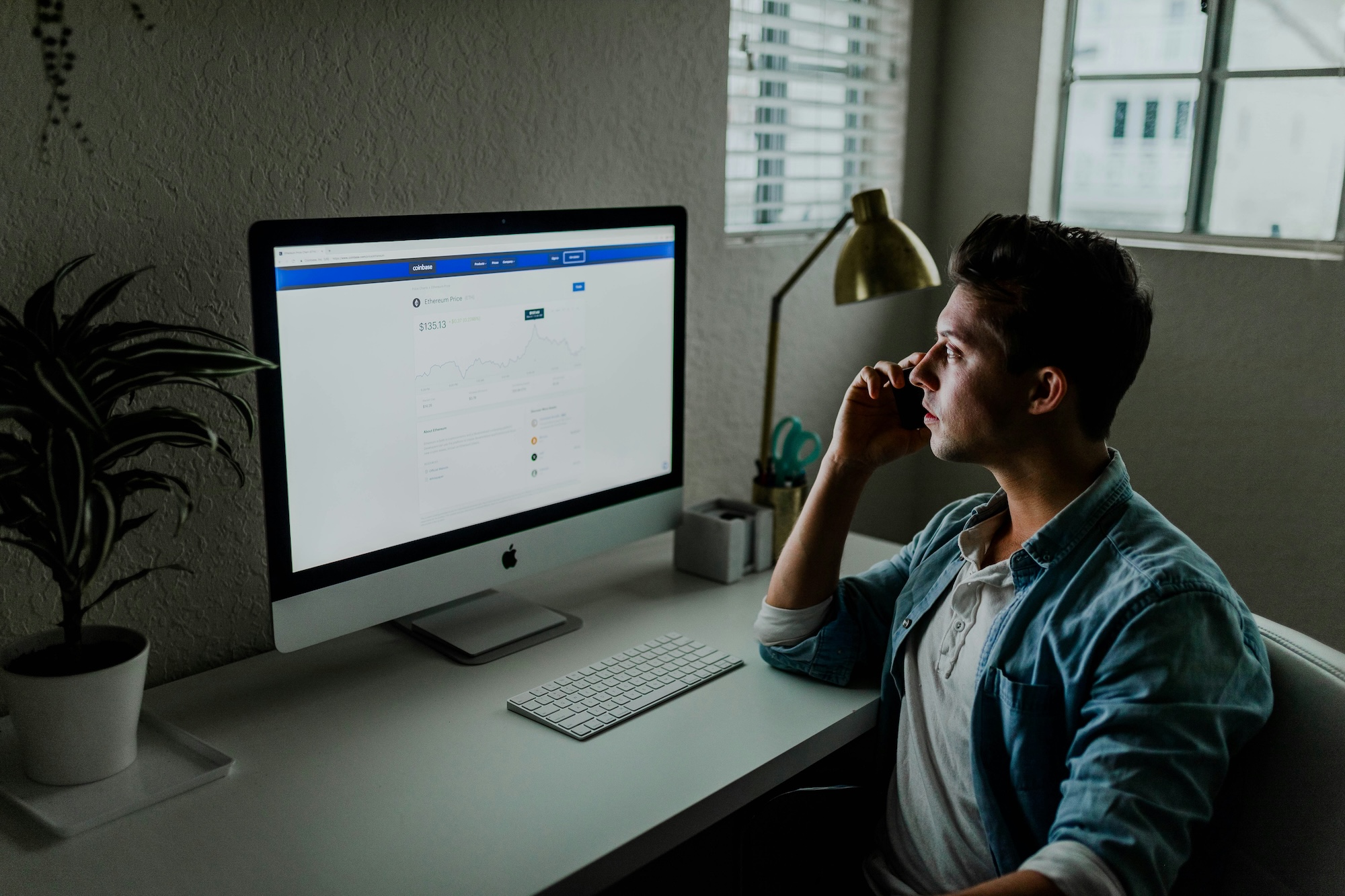 business owner working from home