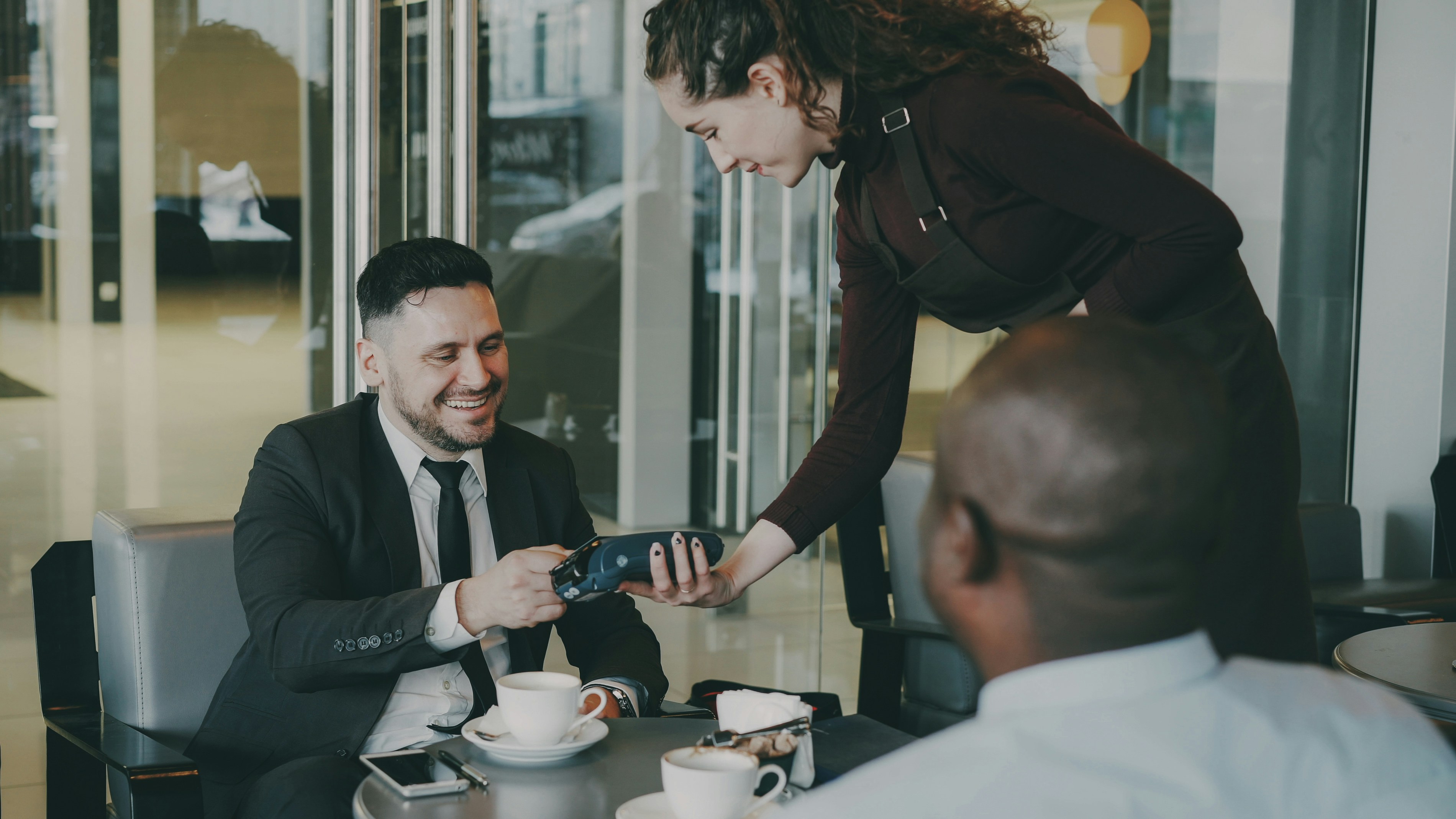 small cafe accepting eftpos payment